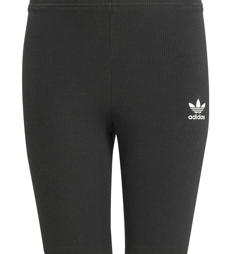 adidas Originals Cykelshorts - Rib - Sort m. Logo