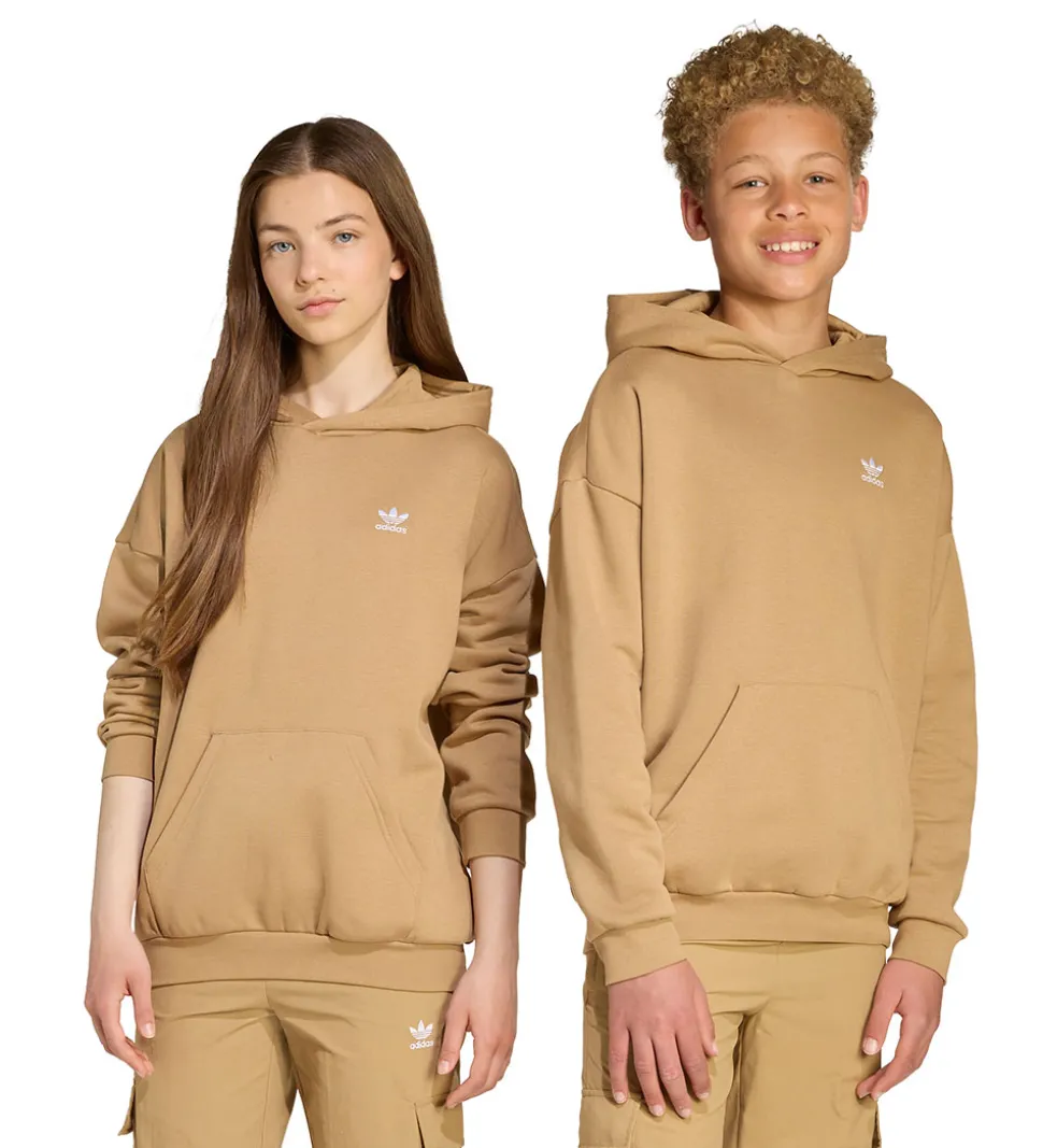 adidas Originals Hættetrøje - Loose Hoodie - Cardbo/White