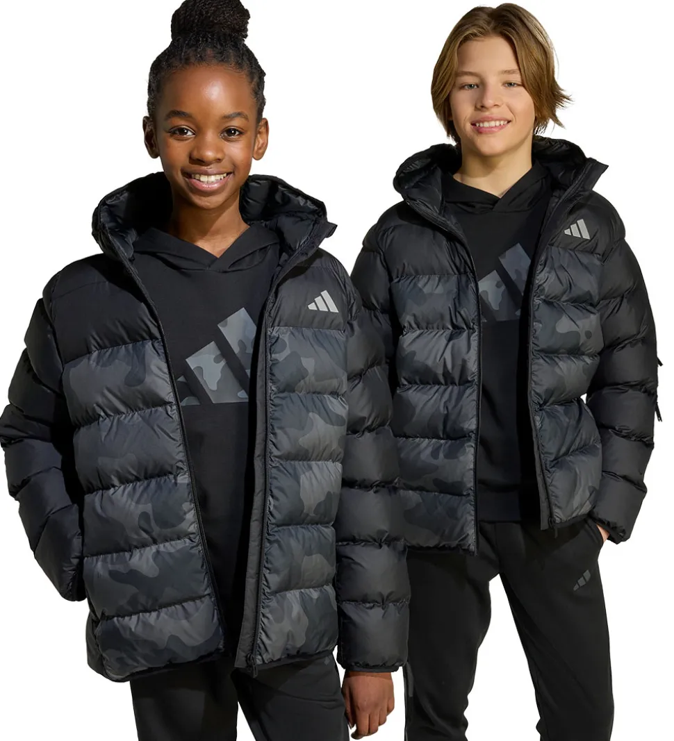 adidas Performance Dynejakke - J SD AOP - Sort