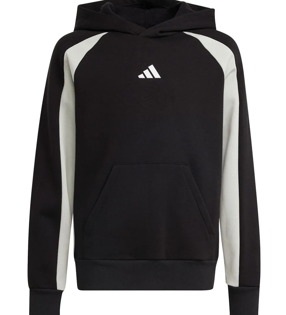 adidas Performance Hættetrøje - J CB FL HD - BLACK/WONSIL/WHITE