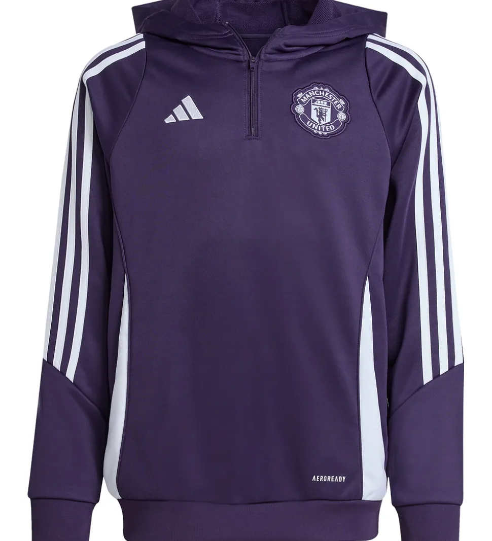 adidas Performance Hættetrøje - Manchester United - Aurplu/White