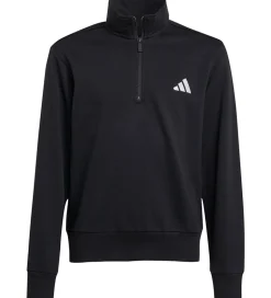 adidas Performance Sweatshirt - J SL FT HZ 220 - Sort/Hvid