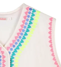 Billieblush Vest - Ivory m. Neon