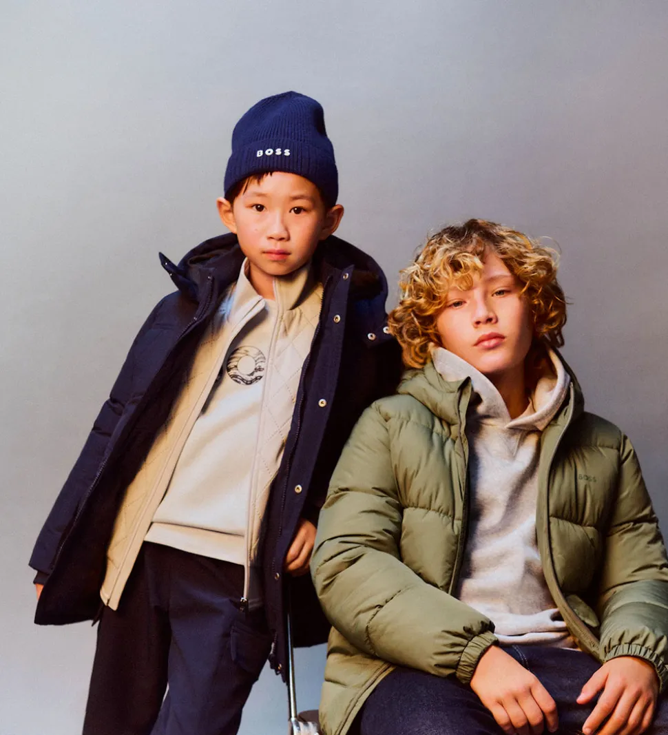 BOSS Dynejakke - Armygrøn