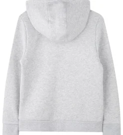 BOSS Hættetrøje - Gråmeleret m. Logo