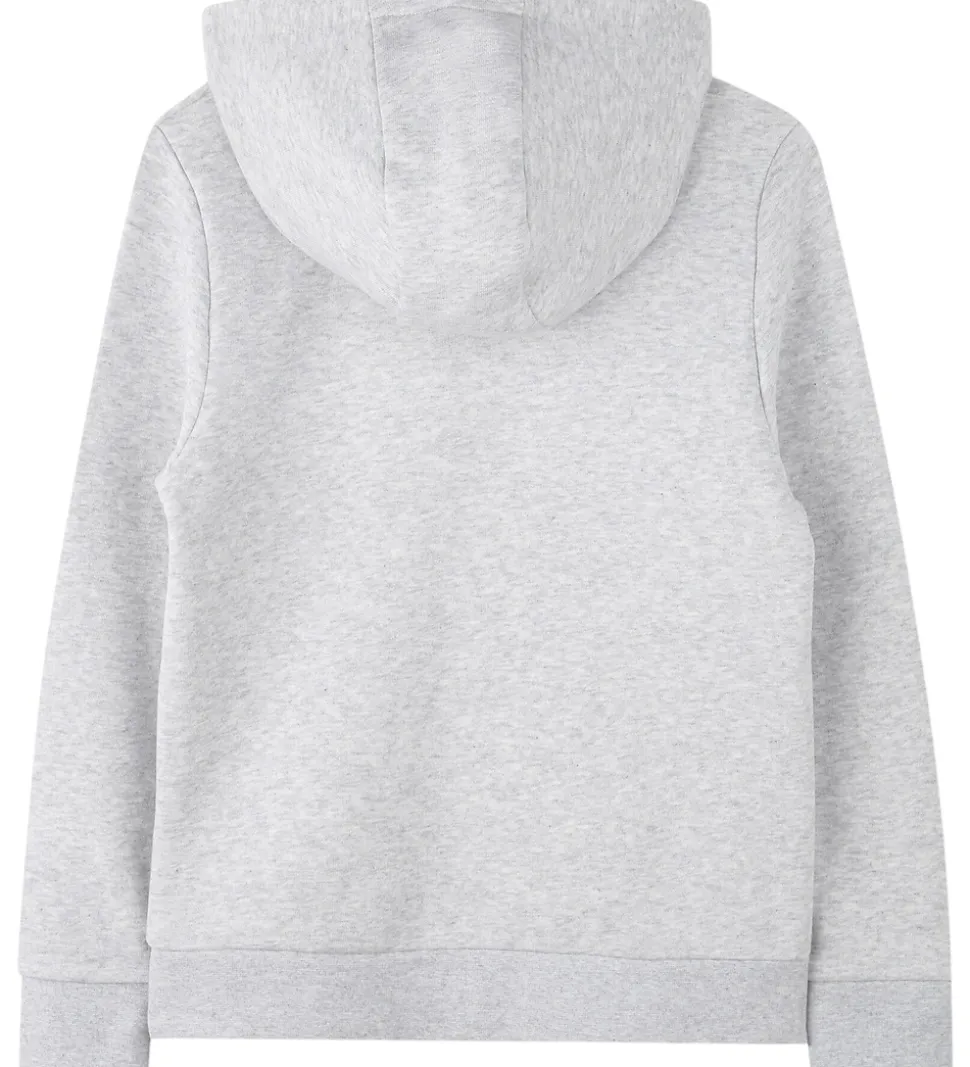 BOSS Hættetrøje - Gråmeleret m. Logo