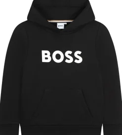 BOSS Hættetrøje - Sort m. Logo