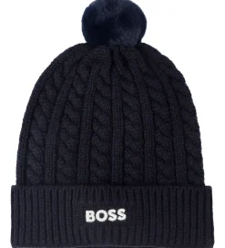 BOSS Hue - Strik - Navy m. Kvast