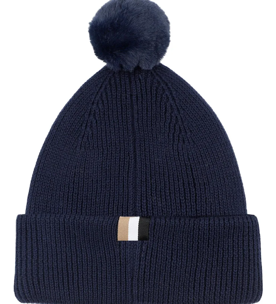 BOSS Hue - Strik - Navy m. Kvast