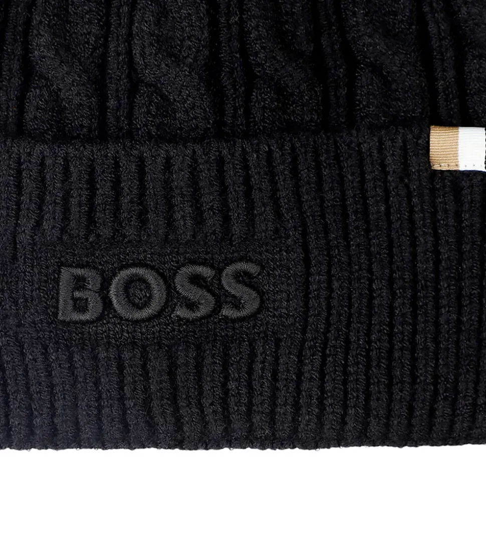 BOSS Hue - Strik - Sort