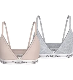 Calvin Klein BH u. Bøjle - 2-pak - Silverpeony/Gråmeleret