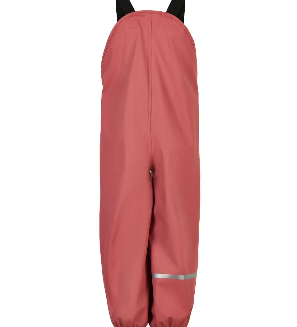 CeLaVi Regnbukser m. Seler - Recycled PU - Dusty Ceder