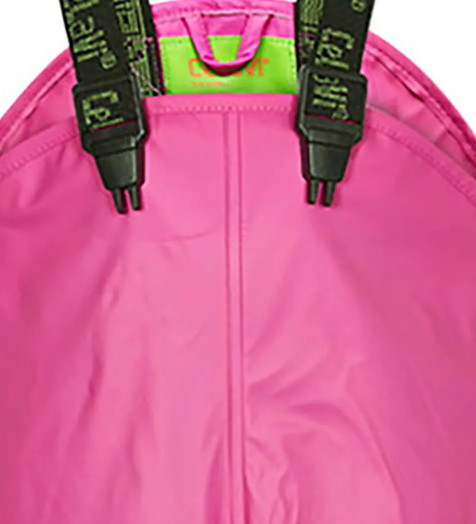 CeLaVi Regnbukser m. Seler - PU - Real pink