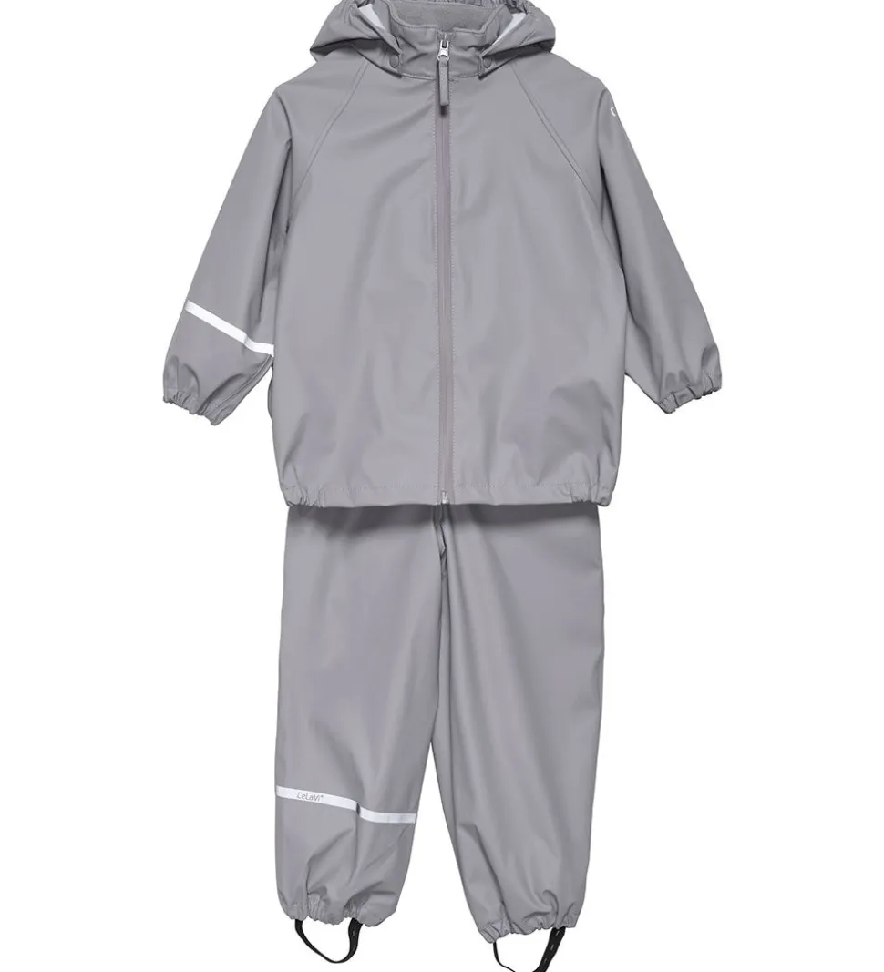 CeLaVi Regntøj m. Seler - PU - Gull