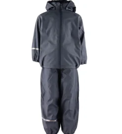 CeLaVi Regntøj m. Seler/Fleece - Recycle PU - Dark Navy