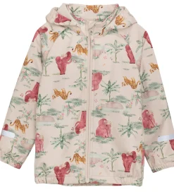 CeLaVi Softshelljakke - Brandied Apricot/Rosa m. Elefanter