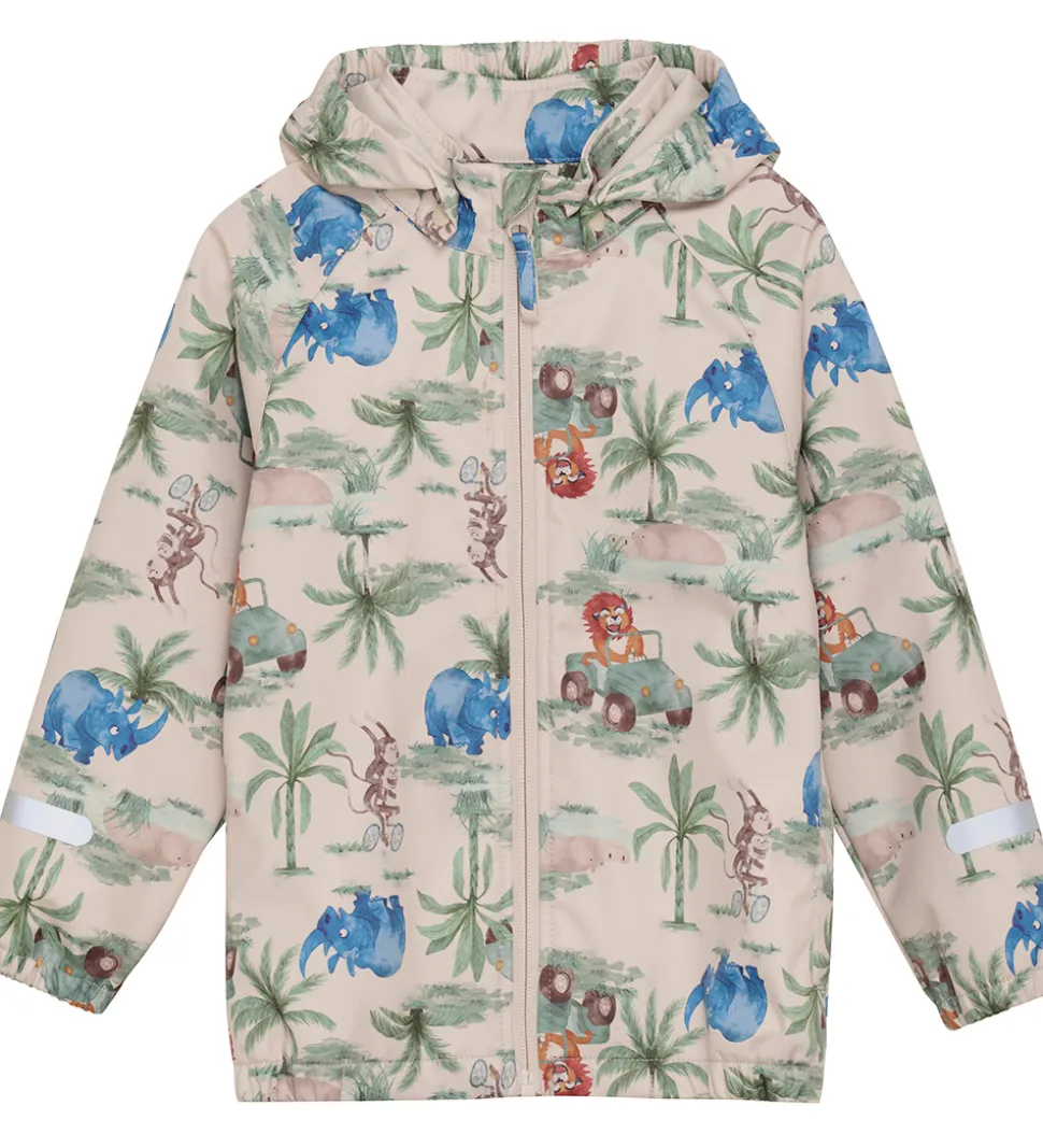 CeLaVi Softshelljakke - Dress Blues/Creme m. Elefanter