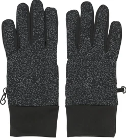 Color Kids Handsker - Softshell - Sort