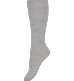 Condor Knæstrømper - Rib - Uld - Lead