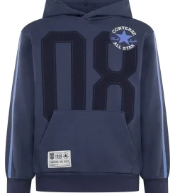 Converse Hættetrøje - Converse Navy m. Print