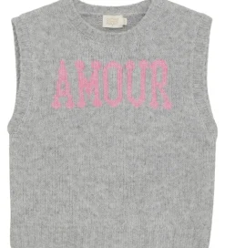 Creamie Vest - Strik - Slipover - Light Grey Melange