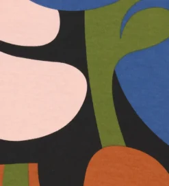 Danefæ Bluse - Bomuld/Viskose - Danenaya Interlock - Black Trops