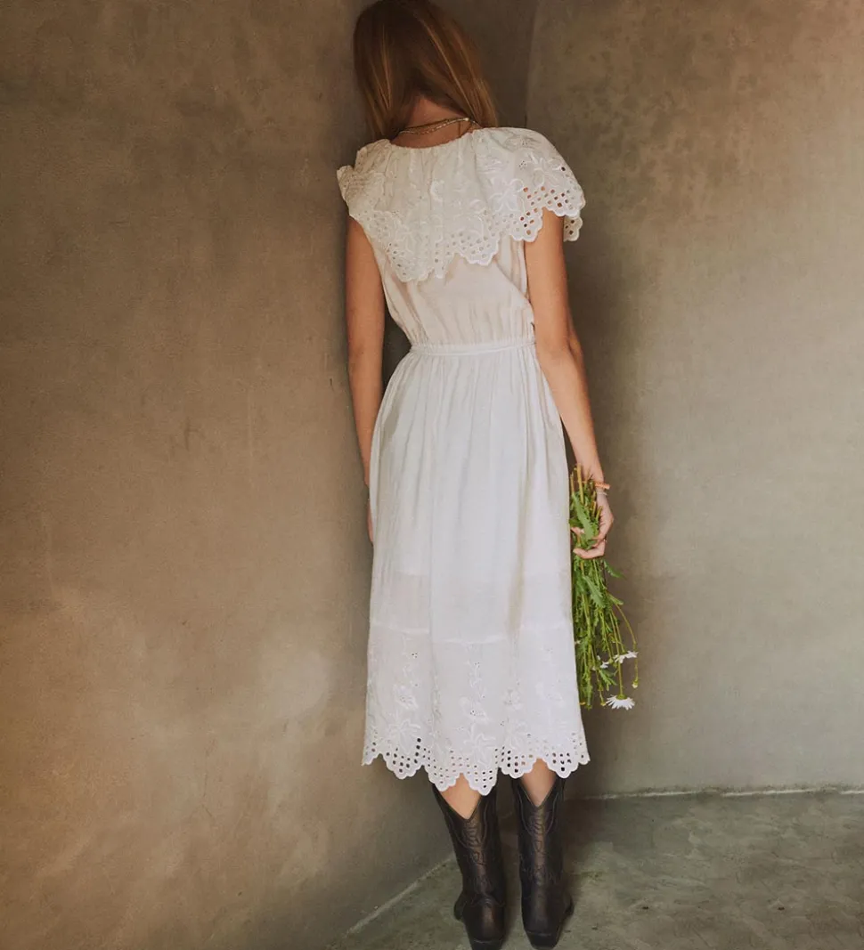 Designers Remix Kjole - Vera Broderie - Cream