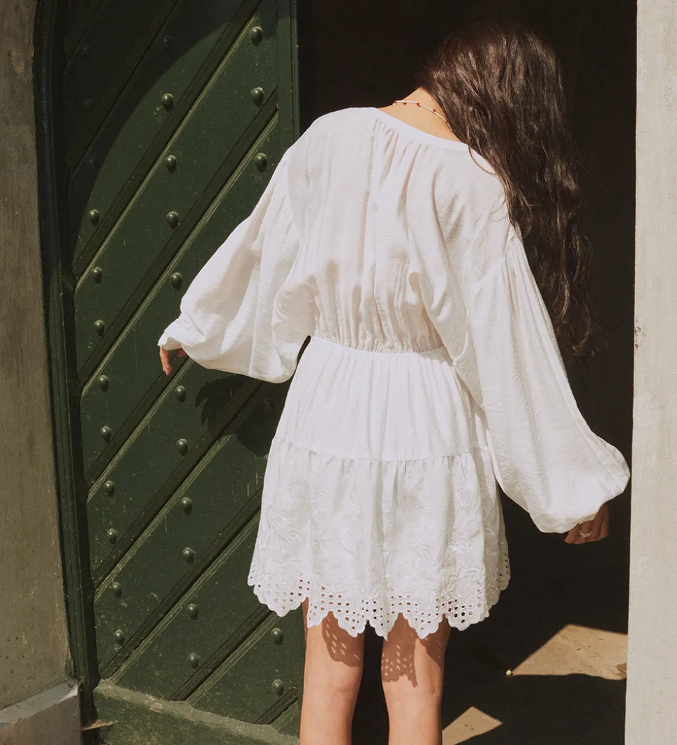 Designers Remix Kjole - Vera Broderie Short - Cream