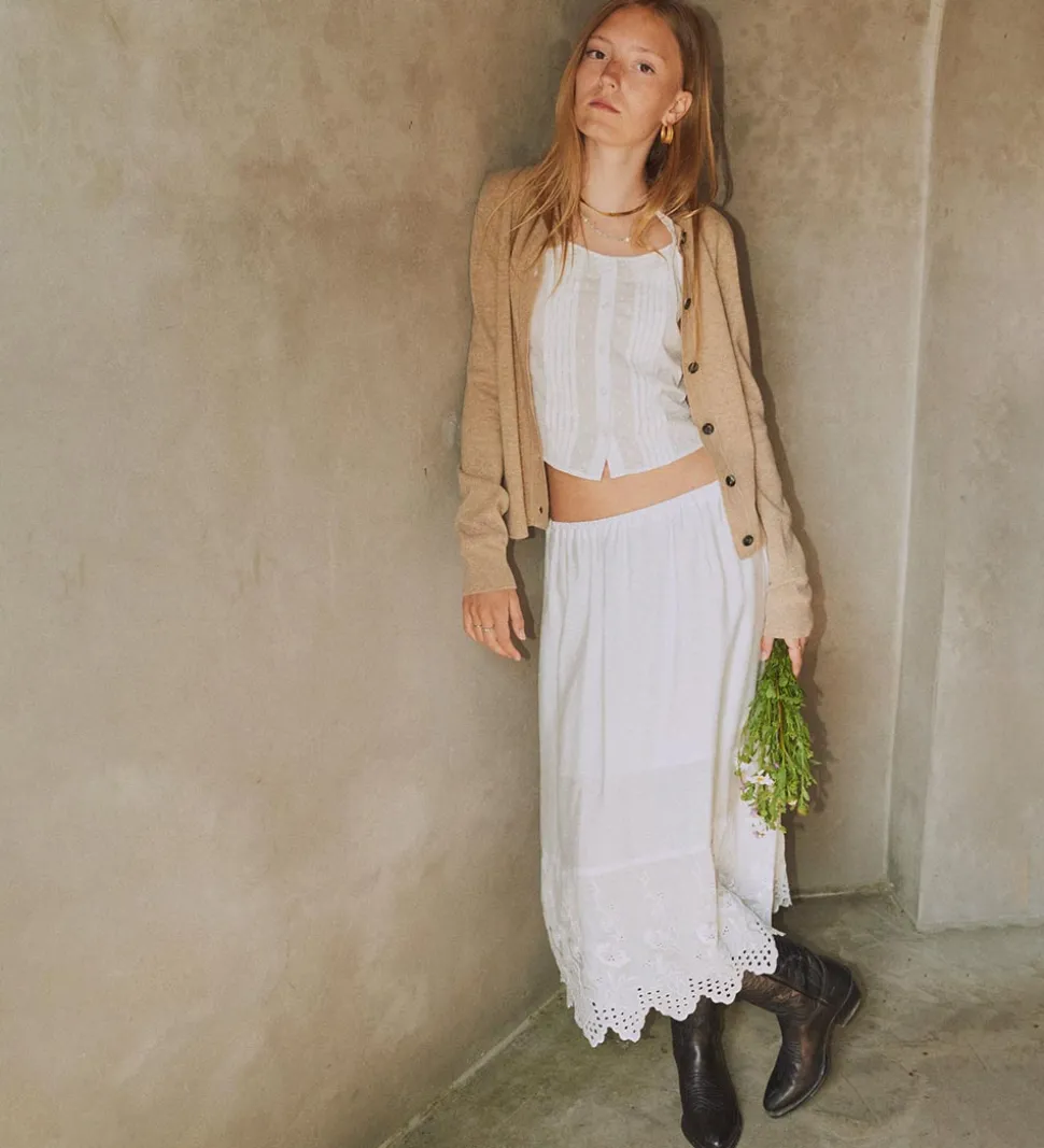 Designers Remix Nederdel - Vera Broderie - Cream