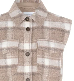 Designers Remix Vest - Uld/Polyester - G Jayden - Beige Check
