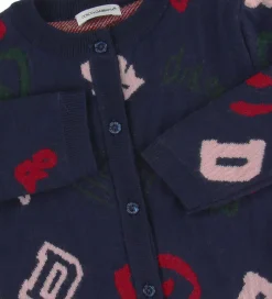 Dolce & Gabbana Cardigan - Uld - Navy m. Logoer