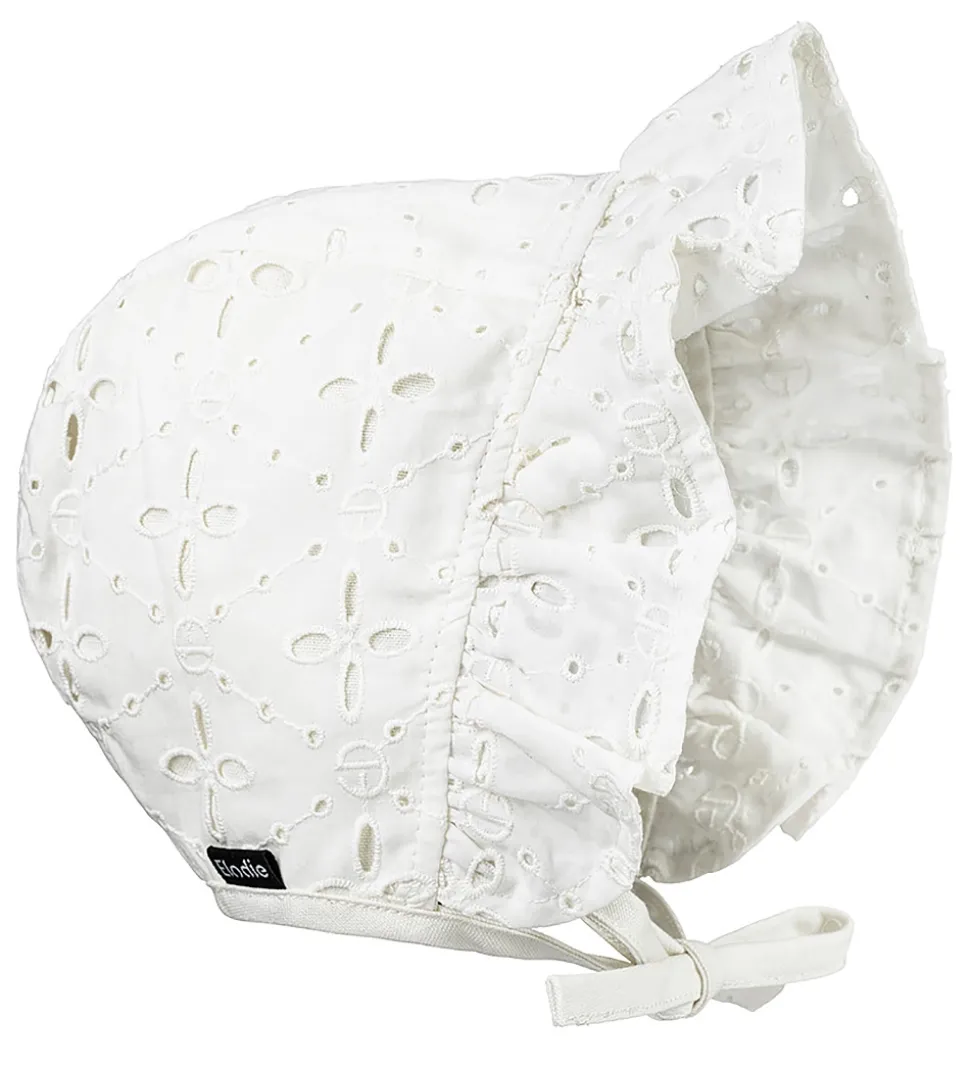 Elodie Details Babyhjelm - Hvid m. Blonder