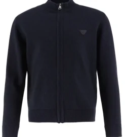 Emporio Armani Cardigan - Strik - Bomuld/Uld - Blue Navy