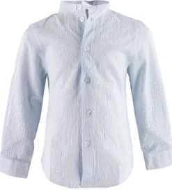 Emporio Armani Skjorte - Blå/Hvidstribet