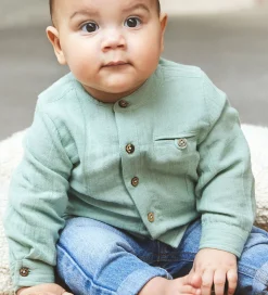 En Fant Skjorte - Musselin - Jadeite