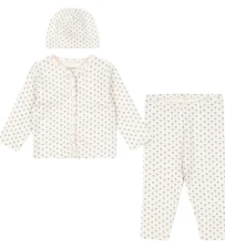 Fanga Fontana Sæt - Cardigan/Leggings/Hue - Bello - Punto Blu