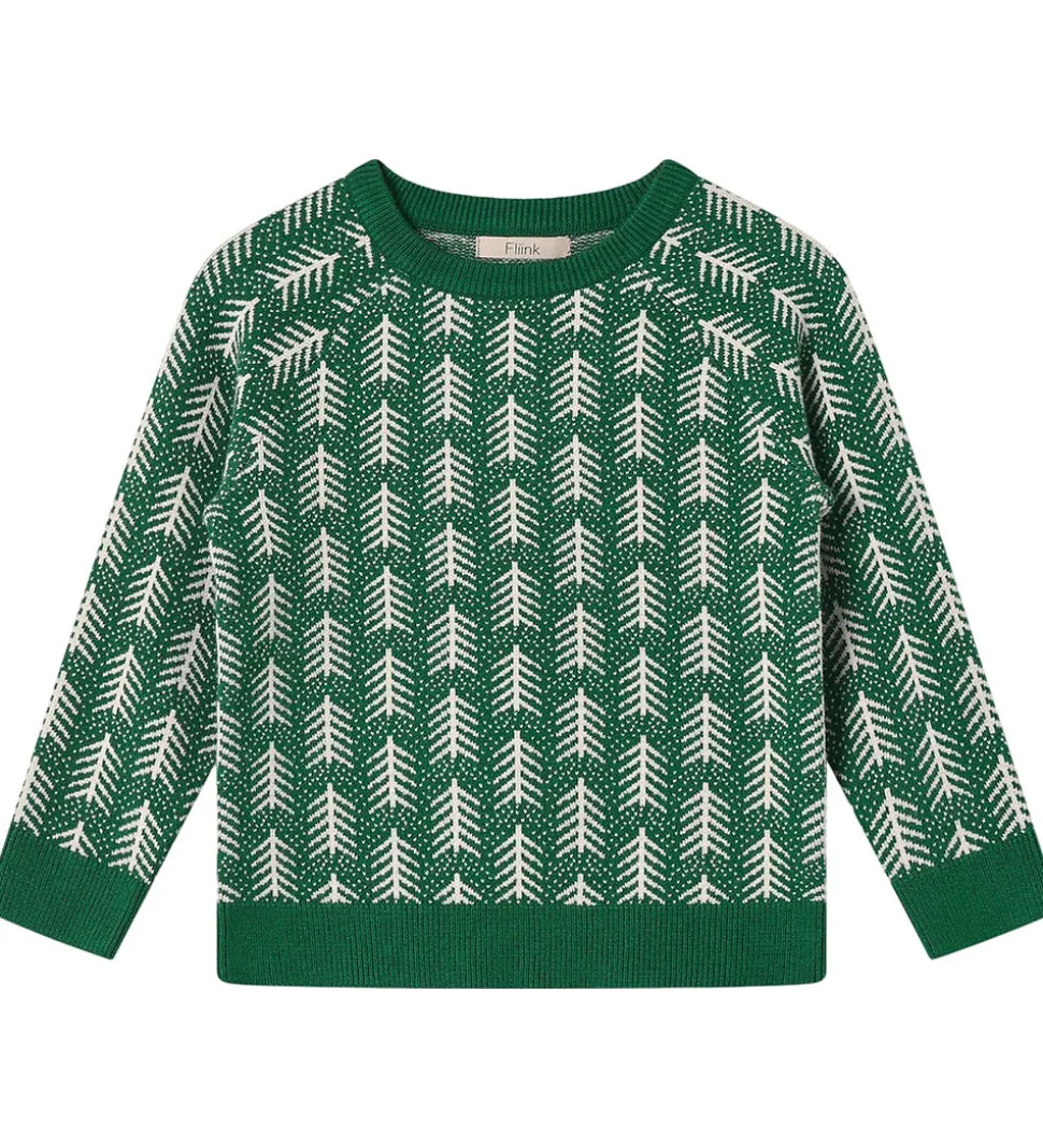 Fliink Bluse - Strik - Viskoseblanding - Benna - Hunter Green