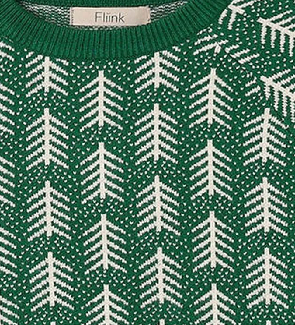 Fliink Bluse - Strik - Viskoseblanding - Benna - Hunter Green