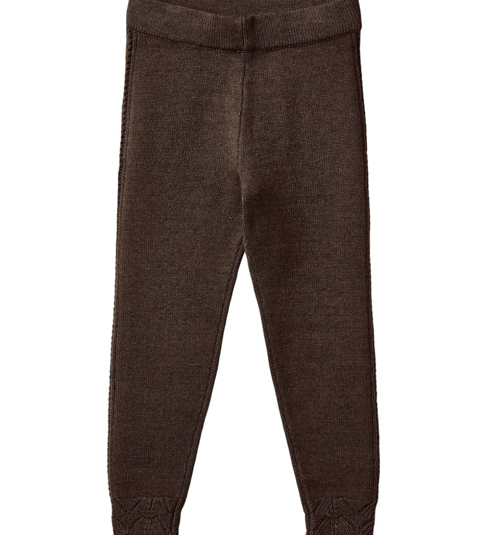 Fliink Bukser - Strik - Viskoseblanding - Alilly - Coffee Bean