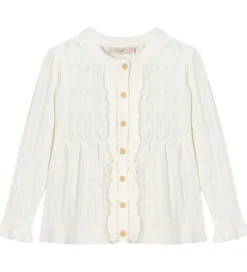 Fliink Cardigan - Strik - Sunny - Cloud Dancer