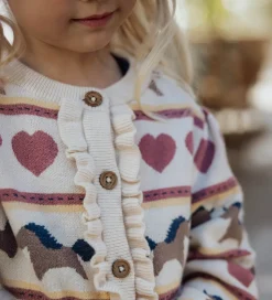 Fliink Cardigan - Strik - Viskoseblanding - Kino - Sandshell