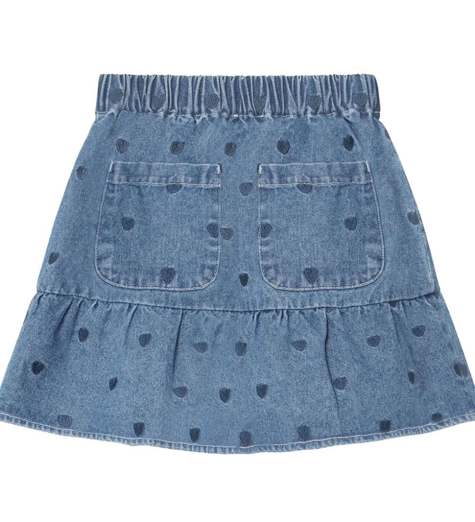 Fliink Nederdel - Denim - Donna - Light Denim Blue