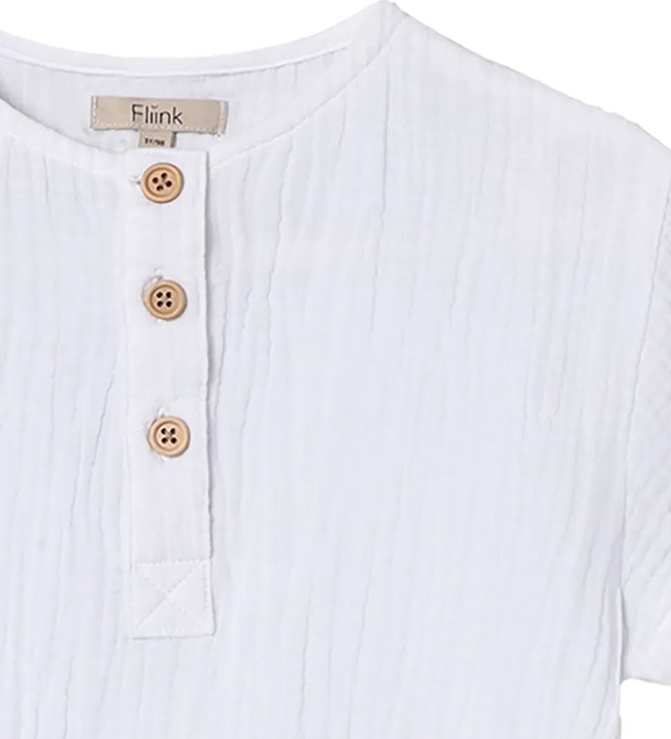 Fliink Skjorte - Cha Cha - Cloud Dancer