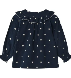 Fliink Skjorte - Fløjl - Dolly - Insignia Blue AOP