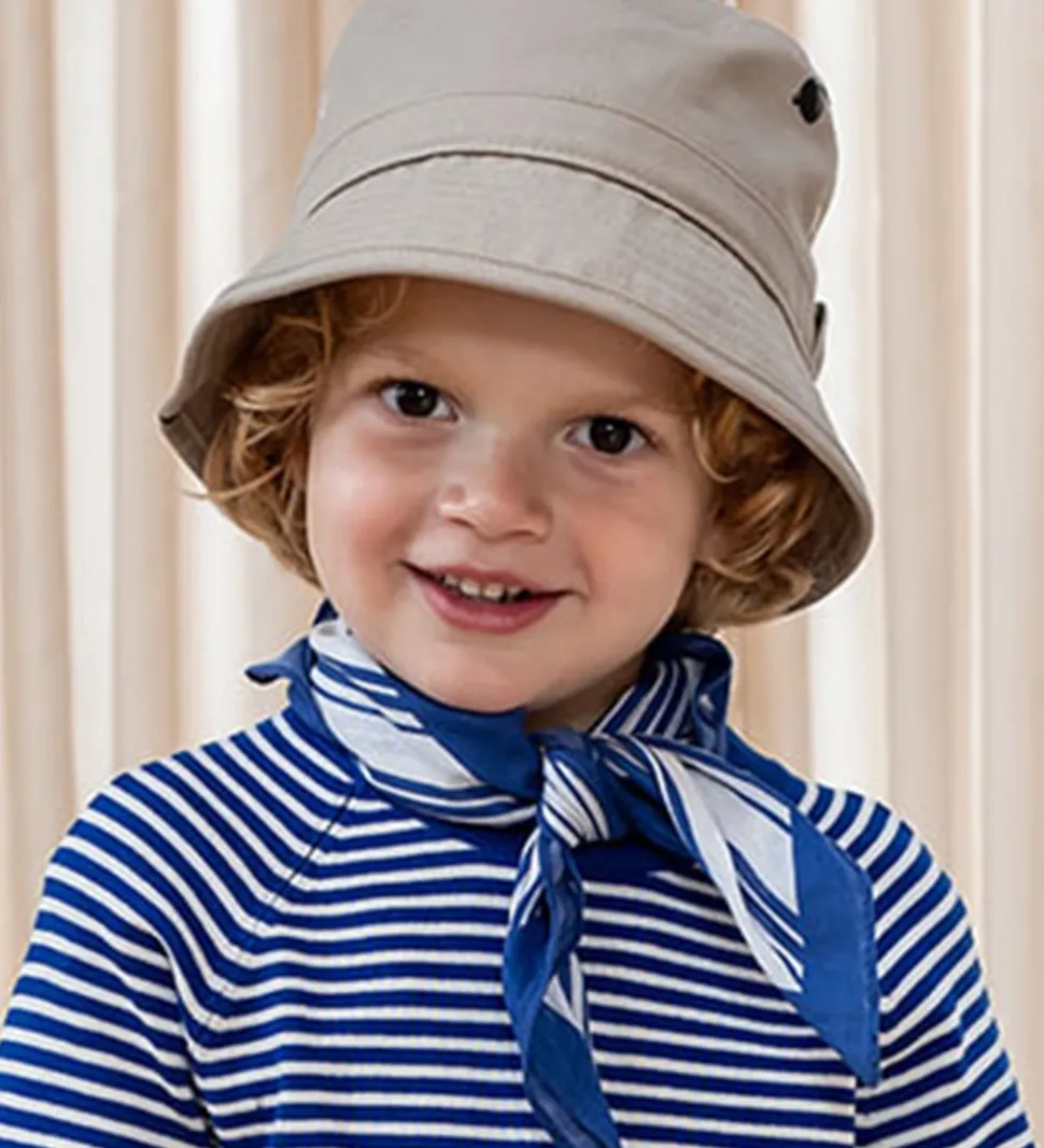 Fliink Tørklæde - Kota - 50x50 cm - Cloud Dancer m. Striber