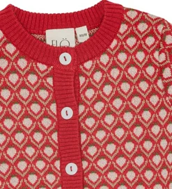 Flöss Cardigan - Uld - Strik - Zuri - Red Berry