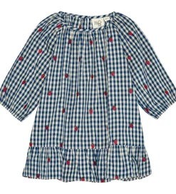 Flöss Kjole - Nolly - Berry blue check