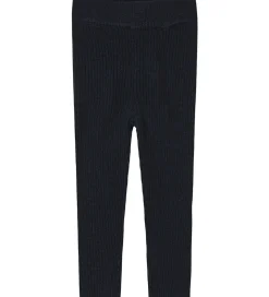 FUB Leggings - Rib - Strik - Uld - Dark Navy
