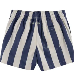 GANT Badeshorts - Dusty Navy m. Striber