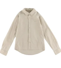 GANT Skjorte - Hør/Bomuld - Putty